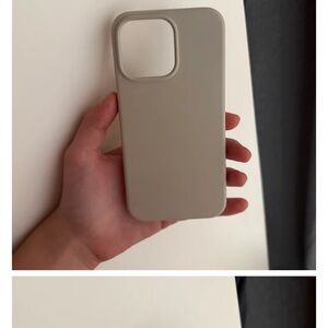 Sleek Beige Apple iPhone 15 Pro Max Case